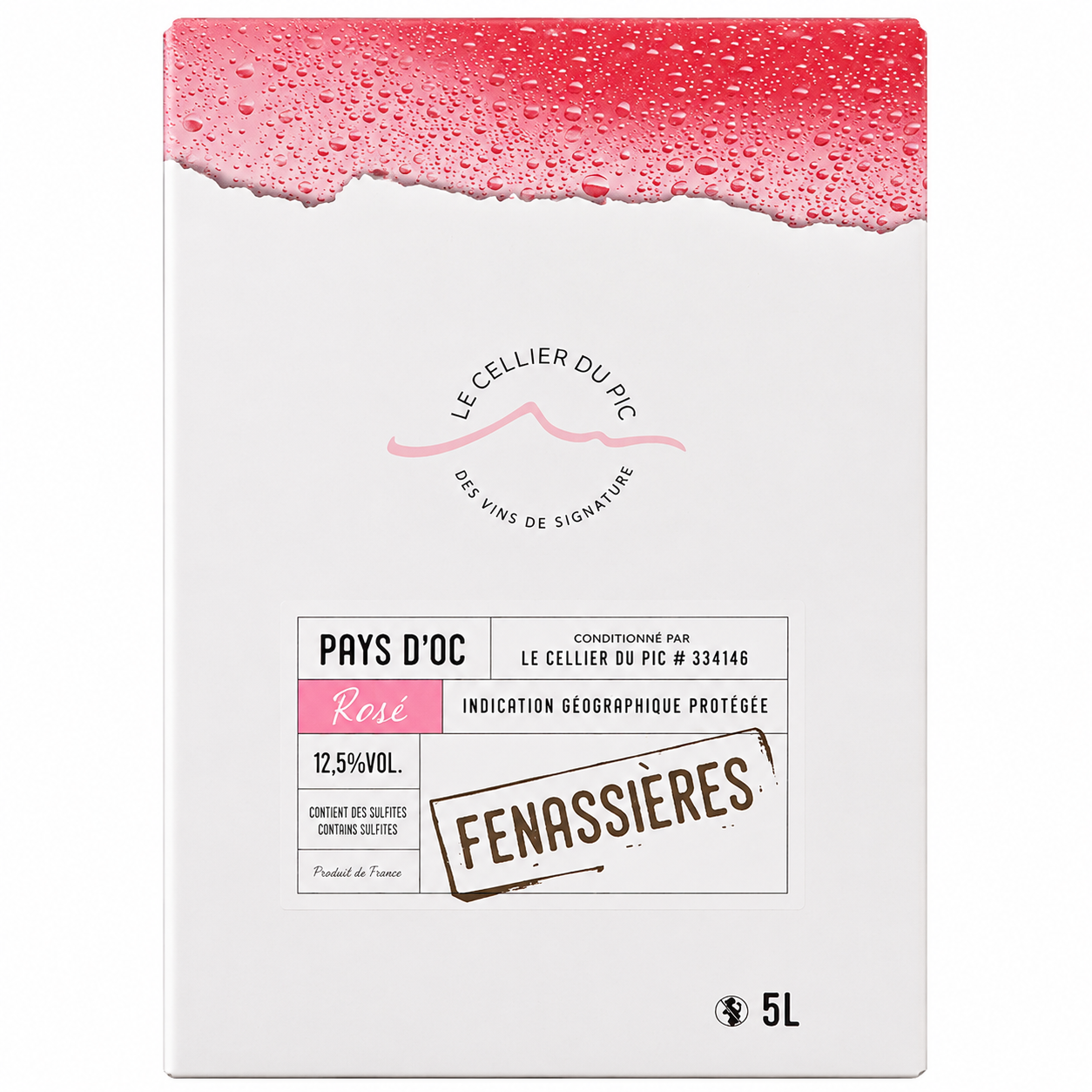 BIB 5L FENASSIERES ROSE OC PIC